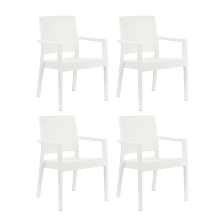 Set 4 Sillones Rattan Milano