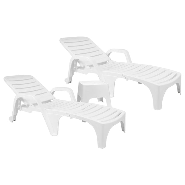 Set 2 Reposeras Carilo + Mesa Sunset