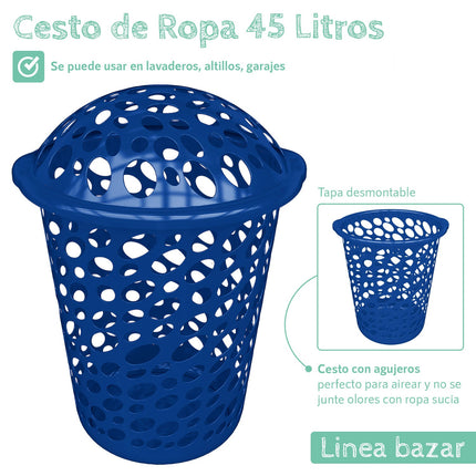 Cesto de Ropa Laundry 45 litros