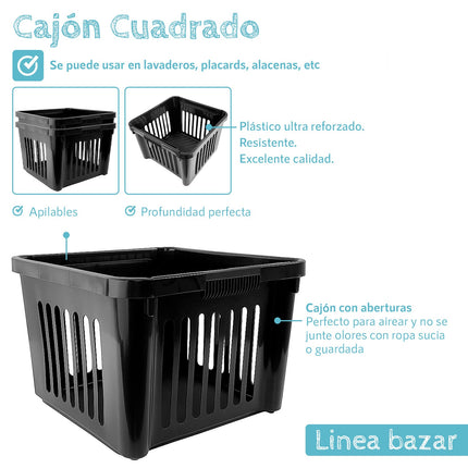 Canasto Multiuso Cuadrado