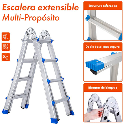 Escalera Multifuncion Extensible 14 Escalones