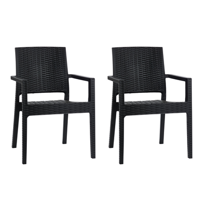 Set 2 Sillones Rattan Milano