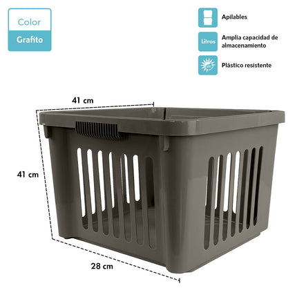 Canasto Multiuso Cuadrado