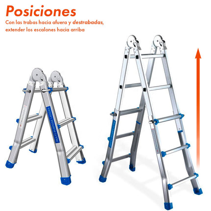 Escalera Multifunción Extensible de 10 Escalones
