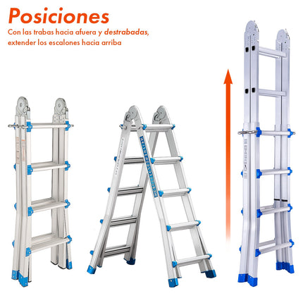 Escalera Multifuncion Extensible 14 Escalones