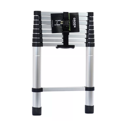 Escalera Telescópica 9 Escalones Extensible 2,6 Mts