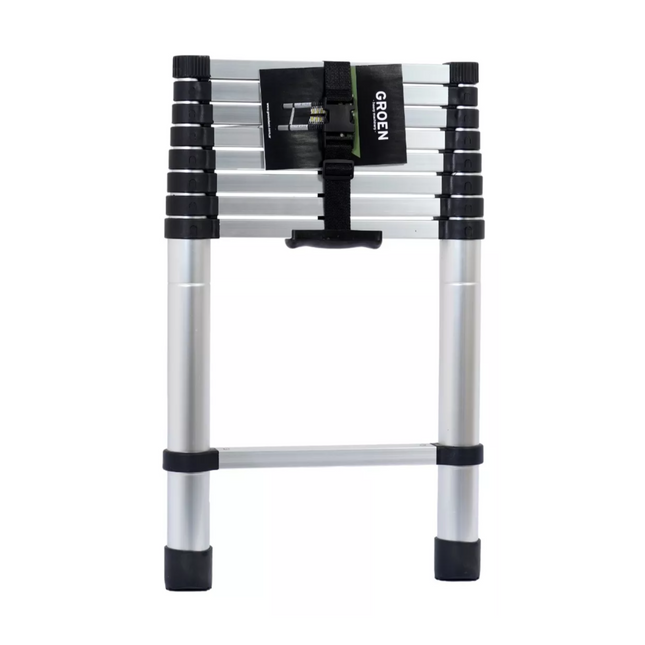 Escalera Telescópica 9 Escalones Extensible 2,6 Mts