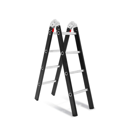 Escalera Tijera de Aluminio 8 Escalones 2,22 Mts