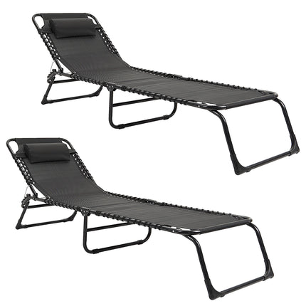 Set de 2 Reposeras Catre Plegable Gravedad Cero