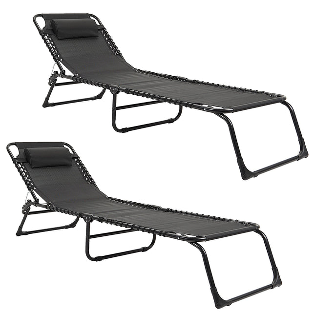 Set de 2 Reposeras Catre Plegable Gravedad Cero