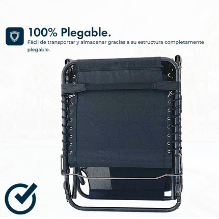 Set de 2 Reposeras Catre Plegable Gravedad Cero