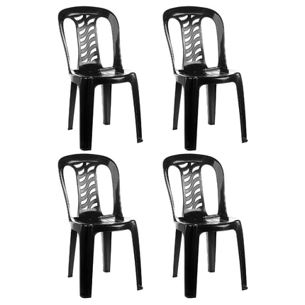 Set 4 Sillas Plasticas Reforzadas Bistró