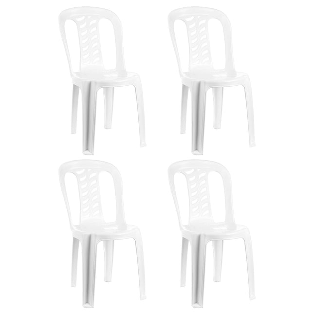 Set 4 Sillas Plasticas Reforzadas Bistró
