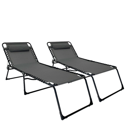 Set de 2 Reposeras Catre Grande Plegable Gravedad Cero