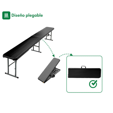 Set de 2 Bancos Plegables Picnic