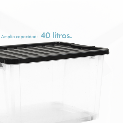 Contenedor De Plastico Life Box 40 Lts