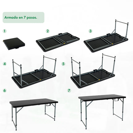 Mesa Picnic Plegable 1.20 Mts