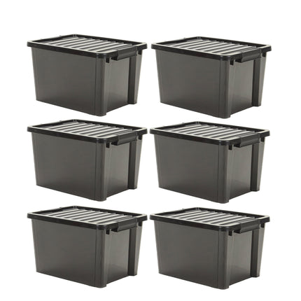 Set 6 Contenedores De Plastico Life Box 70 Lts