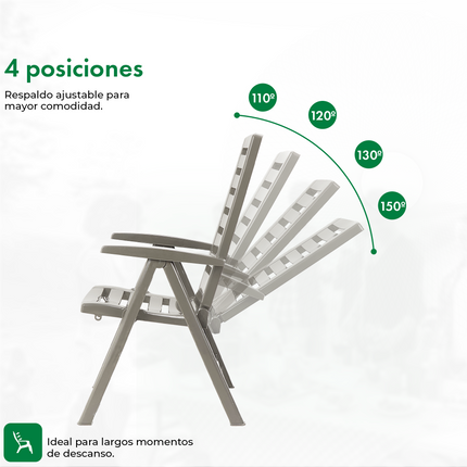 Reposera Ipanema 5 Posiciones