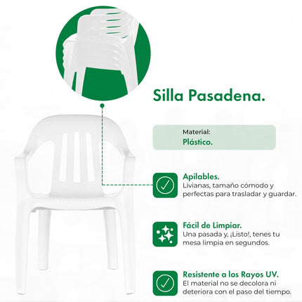 Set 4 Sillas Pasadena