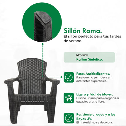 Sillon Roma Rattan