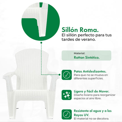 Sillon Roma Rattan