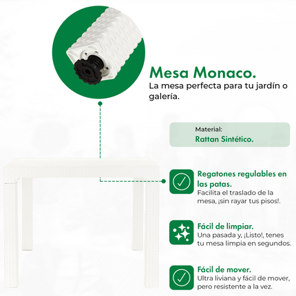 Mesa Monaco Rattan 90x90