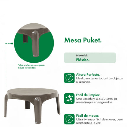 Set 2 Sillones Miami + Mesa Puket