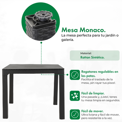 Mesa Monaco Rattan 90x90