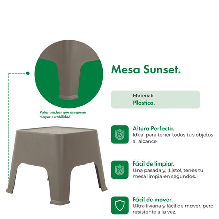 Set 2 Sillones Skarpo + Mesa Sunset