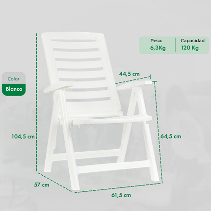Reposera Ipanema 5 Posiciones