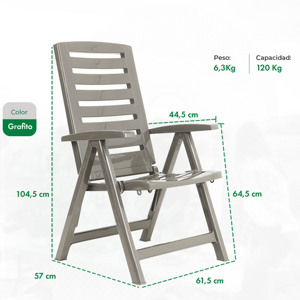 Reposera Ipanema 5 Posiciones