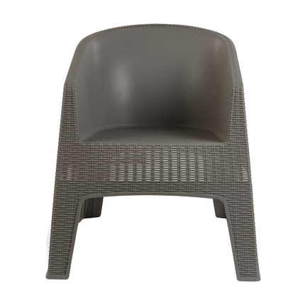 Mesa Monaco Rattan 90x90 + 4 Sillones Ibiza