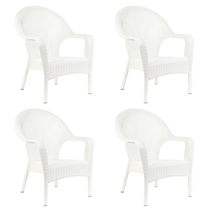 Set 4 Sillones Qatar Rattan