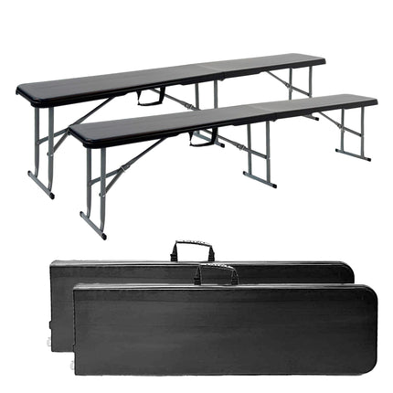 Set de 2 Bancos Plegables Picnic