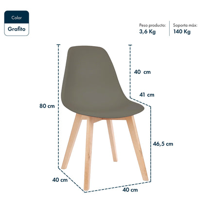 Set 6 Sillas de Diseño Magnolia