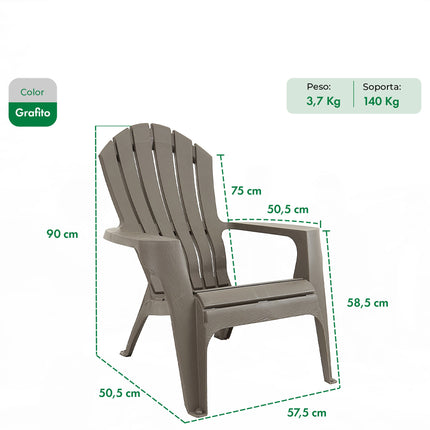 Set 2 Sillones Miami + Mesa Puket
