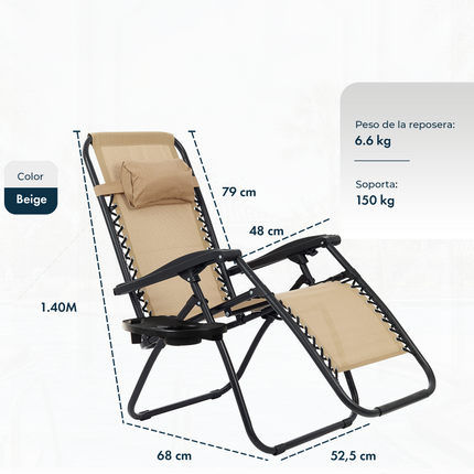 Reposera Gravedad Cero