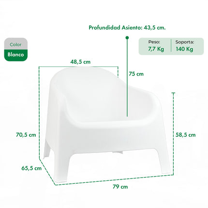 Set 2 Sillones Skarpo + Mesa Sunset