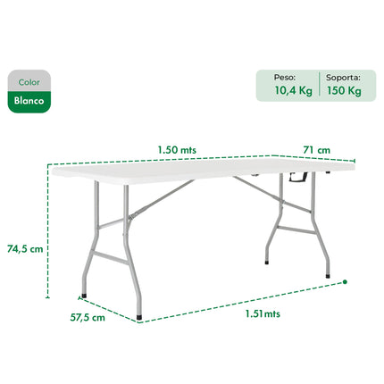 Mesa Picnic Plegable 1.50 Mts