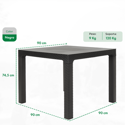 Mesa Monaco Rattan 90x90