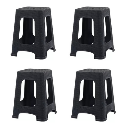 Set 4 Banquetas Rattan Cerdeña