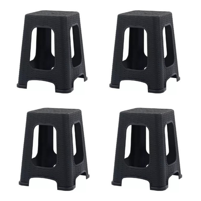 Set 4 Banquetas Rattan Cerdeña