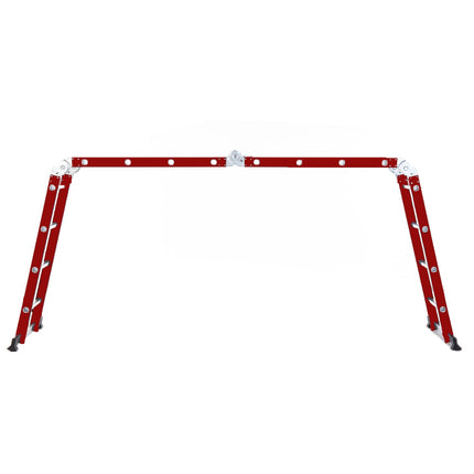 Escalera De Aluminio Articulada 16 Escalones Red Edition