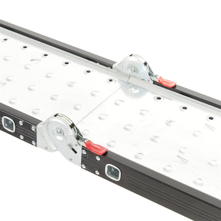 Escalera Articulada de Aluminio Negra 12 Escalones 3,50 Mts