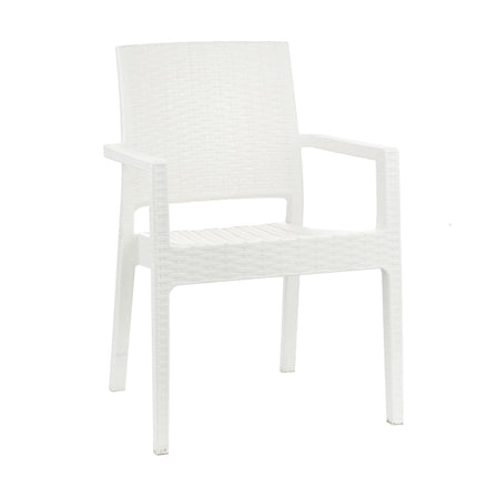 Mesa Niza + 4 Sillones Milano Rattan