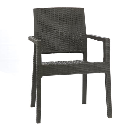 Mesa Niza + 4 Sillones Milano Rattan