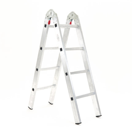 Escalera Tijera de Aluminio 8 Escalones 2,22 Mts