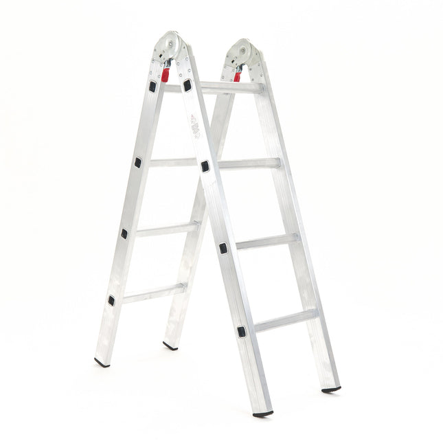 Escalera Tijera de Aluminio 8 Escalones 2,22 Mts