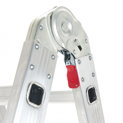 Escalera Tijera de Aluminio 8 Escalones 2,22 Mts